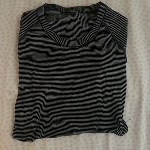 Lululemon Striped Black and White Top